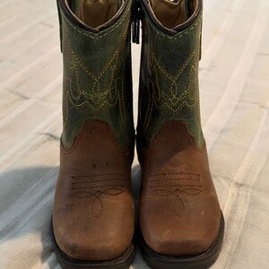 SMOKY MOUNTAIN TODDLER BOYS' HOPALONG WESTERN BOOTS - ROUND TOE -Size 4